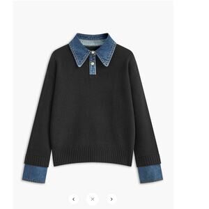 Commense 2 in 1 Panel Lapel Sweater SZ XL